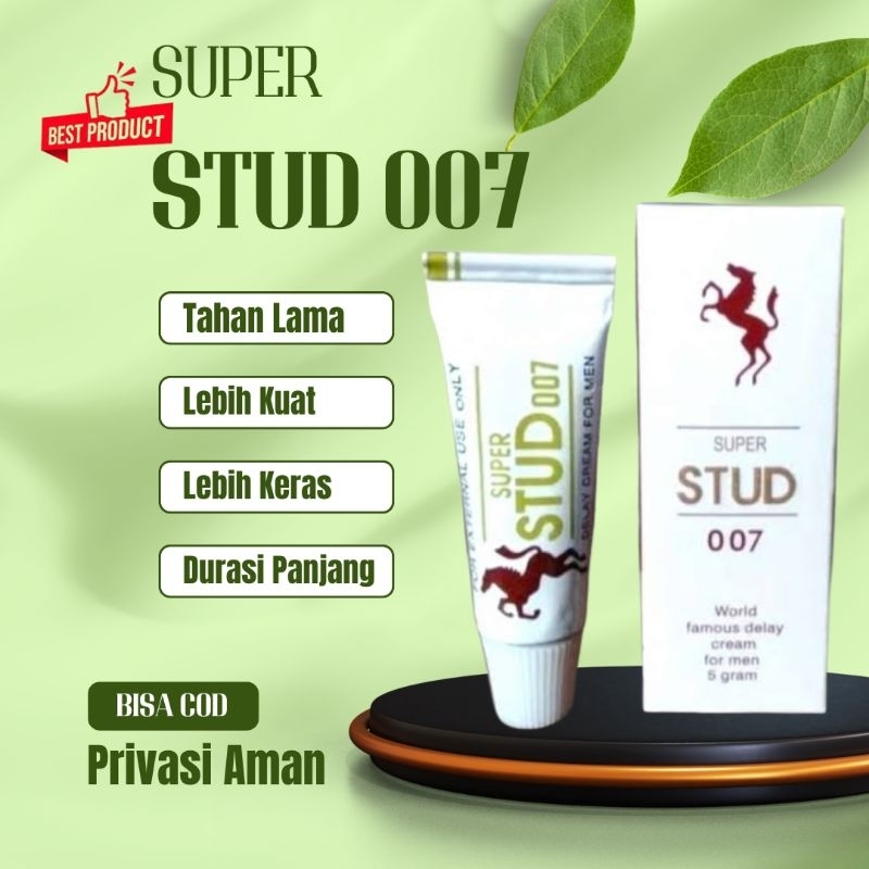 Herbal Alami Super Stud 007 Cream Oles Obat Pria Dewasa Durasi Panjang Kuat Halal
