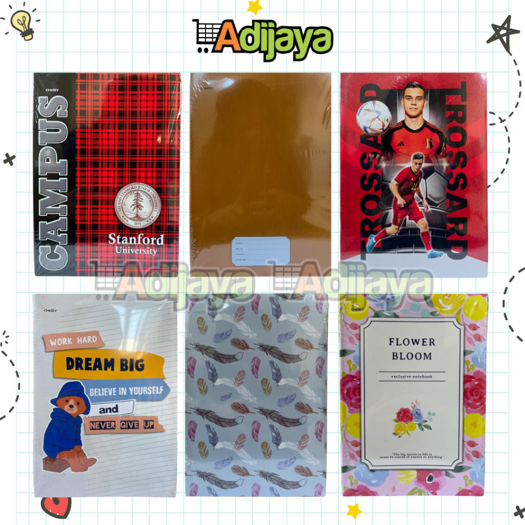 

BANYAK GAMBAR! OKEY Boxy 40 - Buku Tulis 40 Lembar isi 1 Pack isi 10 Buku - Notebook Ukuran B5