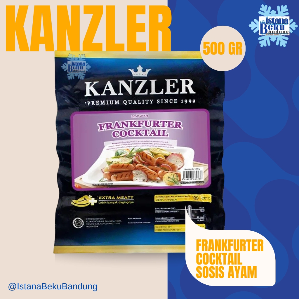 

Kanzler frankfurter cocktail 500gr