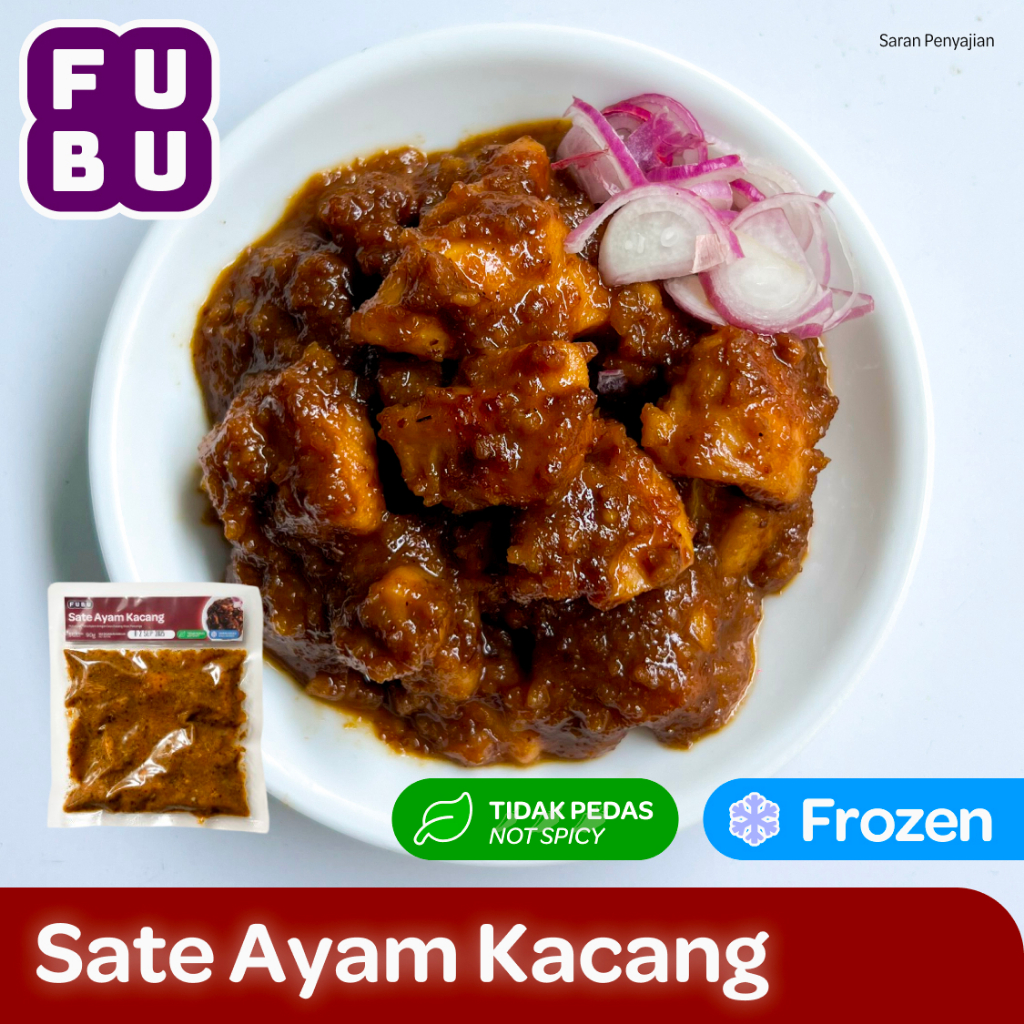 

FUBU Sate Ayam Kacang - Chicken Satay Paha Full Daging khas Ponorego - Satu Porsi Lauk Instan Frozen