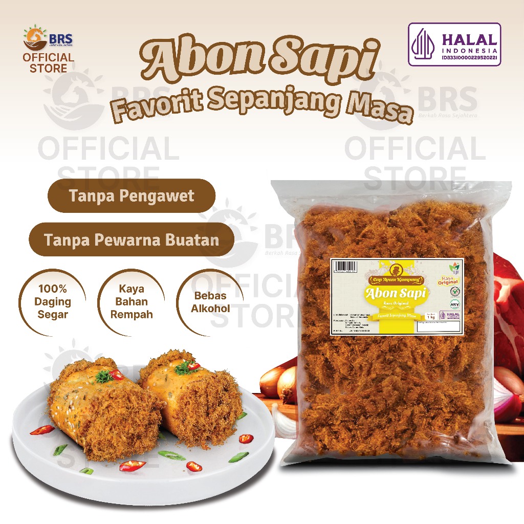 

Abon Sapi Cap Ayam Kampung isi 1kg