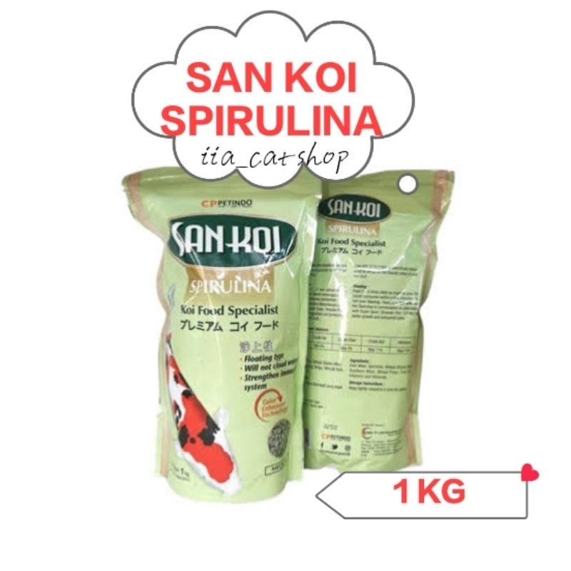 Sankoi Spirulina 1 Kg San Koi Pakan Ikan Pakan Koi