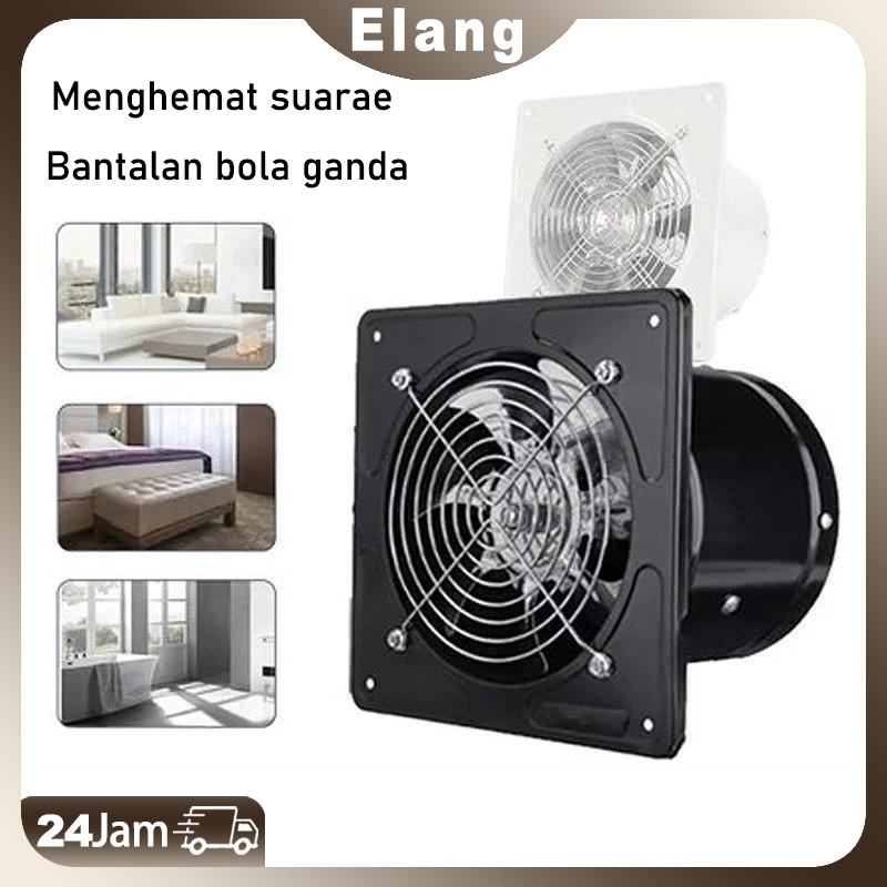 Exhaust Fan Dinding 4Inch Kipas Exhaust kamar mandi Booster Fan Ventilasi Dinding exhaust fan