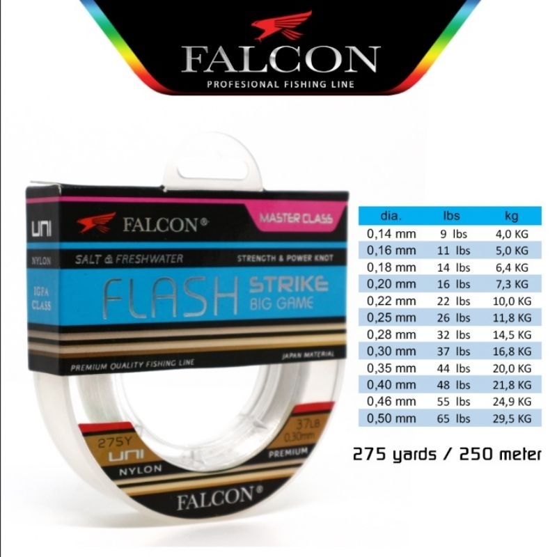 Senar pancing Falcon Uni Flash 275y
