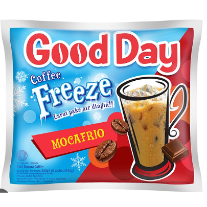 

Good day Freeze Mocafrio 1 Renceng isi 10 Sachet 30gram