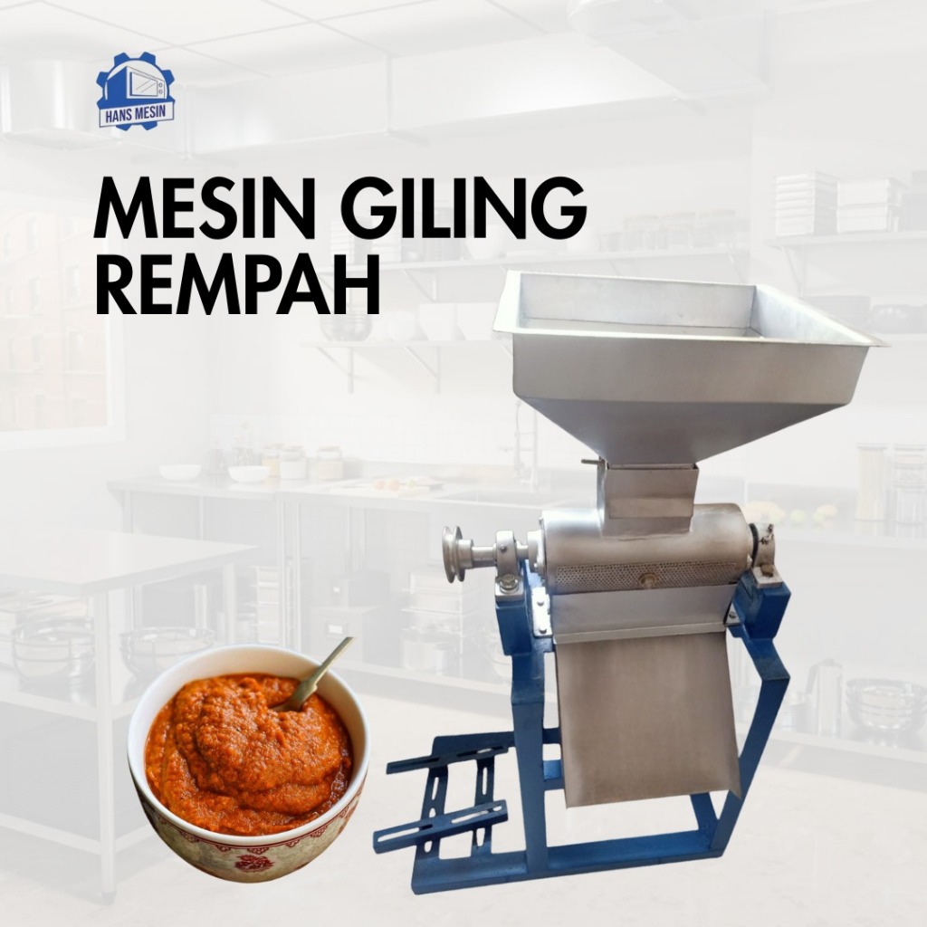 MESIN GILING BUMBU REMPAH LOKAL + PENGGERAK (DINAMO)