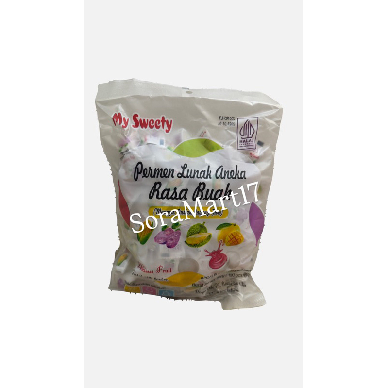 

My Sweety Permen Susu Lunak Rasa Buah 100pcs 360gr
