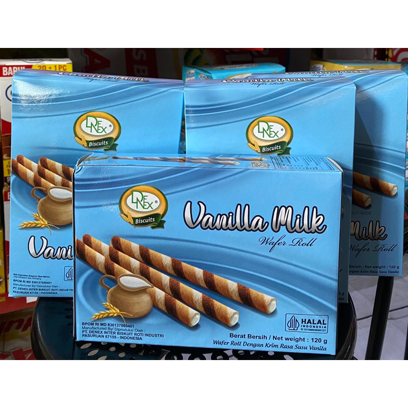 

Wafer roll denex 120gr 1 dus isi 24 pcs