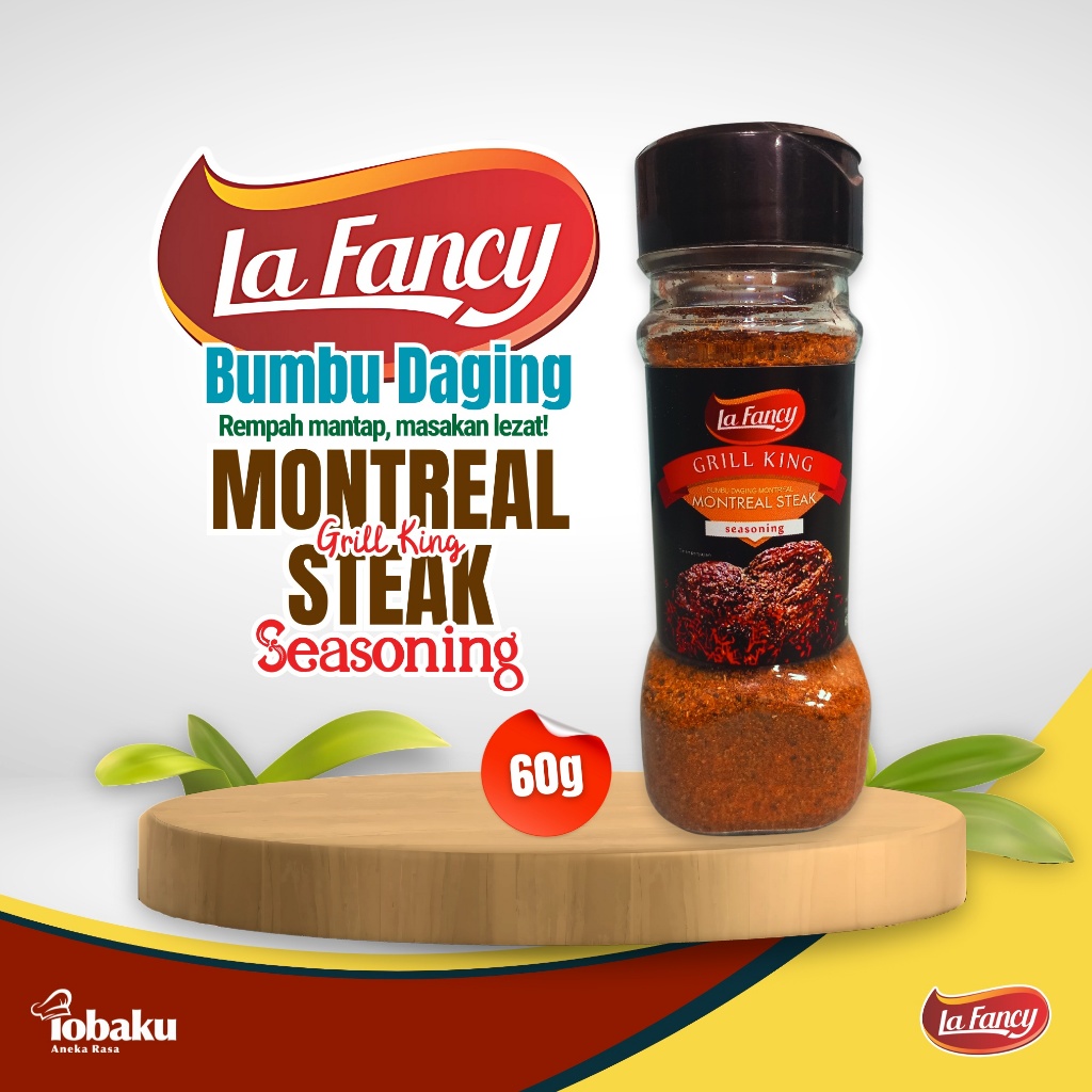 

LA FANCY Montreal Steak Seasoning - Grill King - Bumbu Rempah Dapur 60g