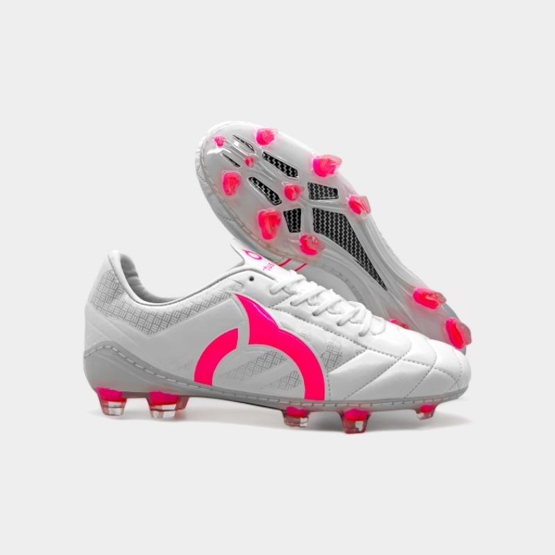 Sepatu Bola Ortus JOGOSALA Putih pink Sudah jahit sol Free kaos kaki & deker