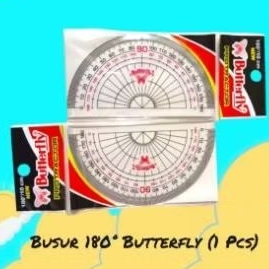 

Penggaris Busur Butterfly 180°/10cm No.4 (1 Pcs)