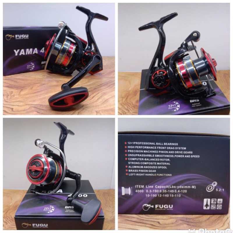 Reel Fugu Yama 12+1 Ball Bearing