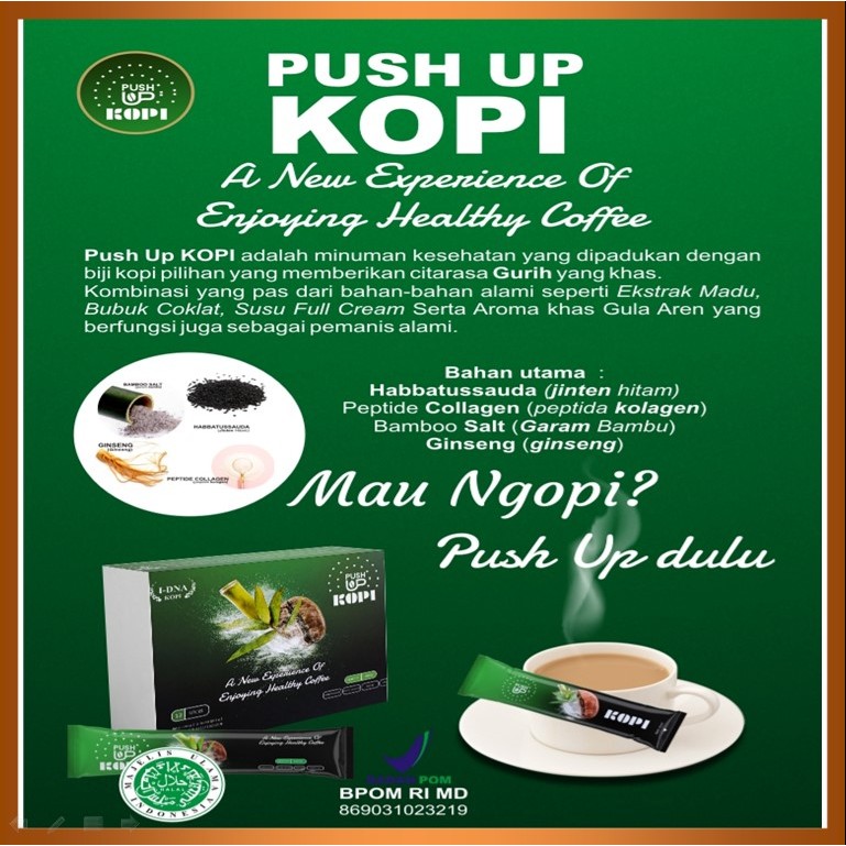 

Push Up Kopi Aii Vision Minuman Kesehatan Dengan Biji Kopi Pilihan