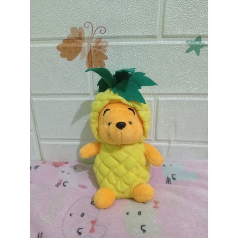 boneka kecil pooh kostum nanas
