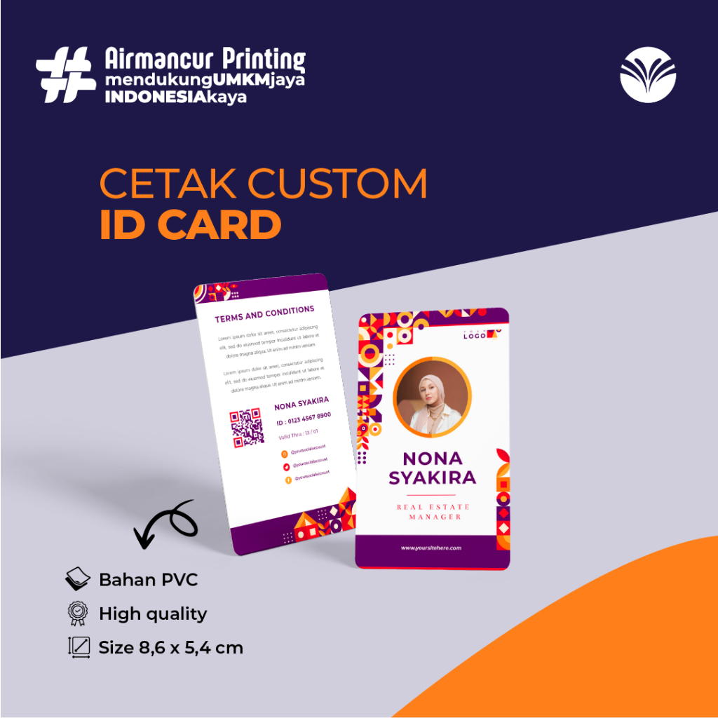 

Cetak ID Card custom tebal PVC