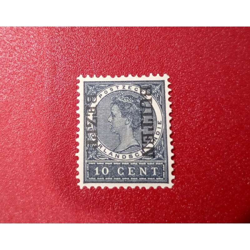 

PRANGKO NED INDIE CT BUITEN BEZIT TERBALIK NOMINAL 10 CENT 1908