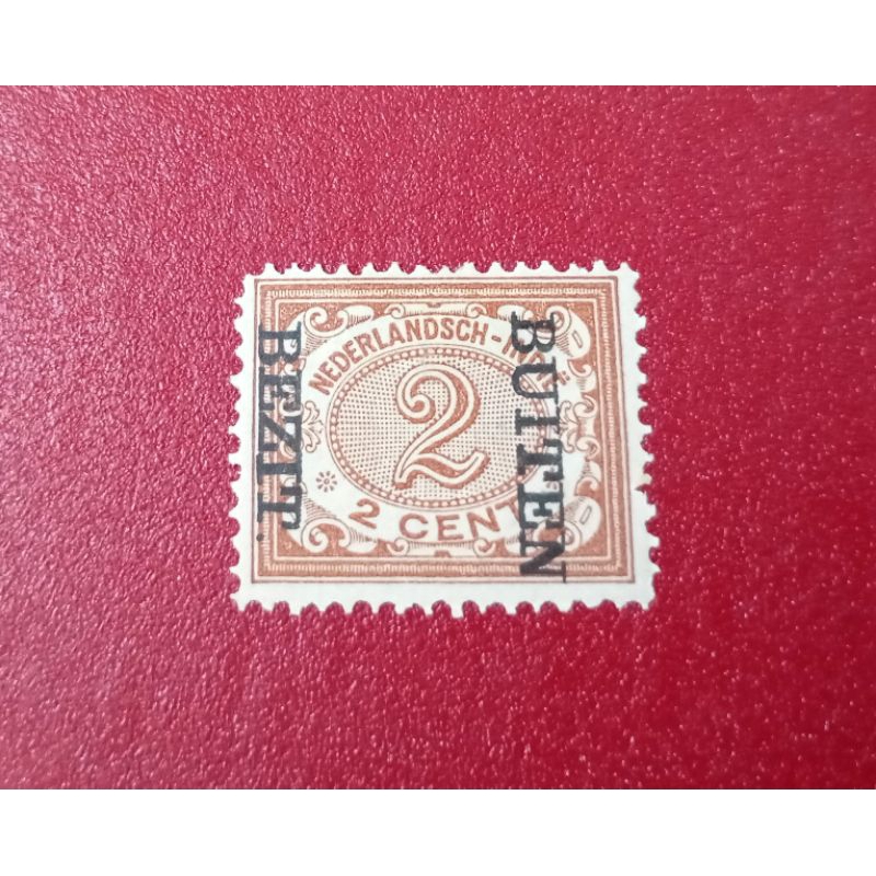 

PRANGKO NED INDIE CT BUITEN BEZIT TERBALIK NOMINAL 2 CENT 1908