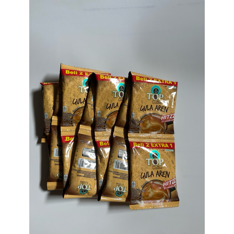 

top coffee gula aren 1 renteng isi 15 sachet