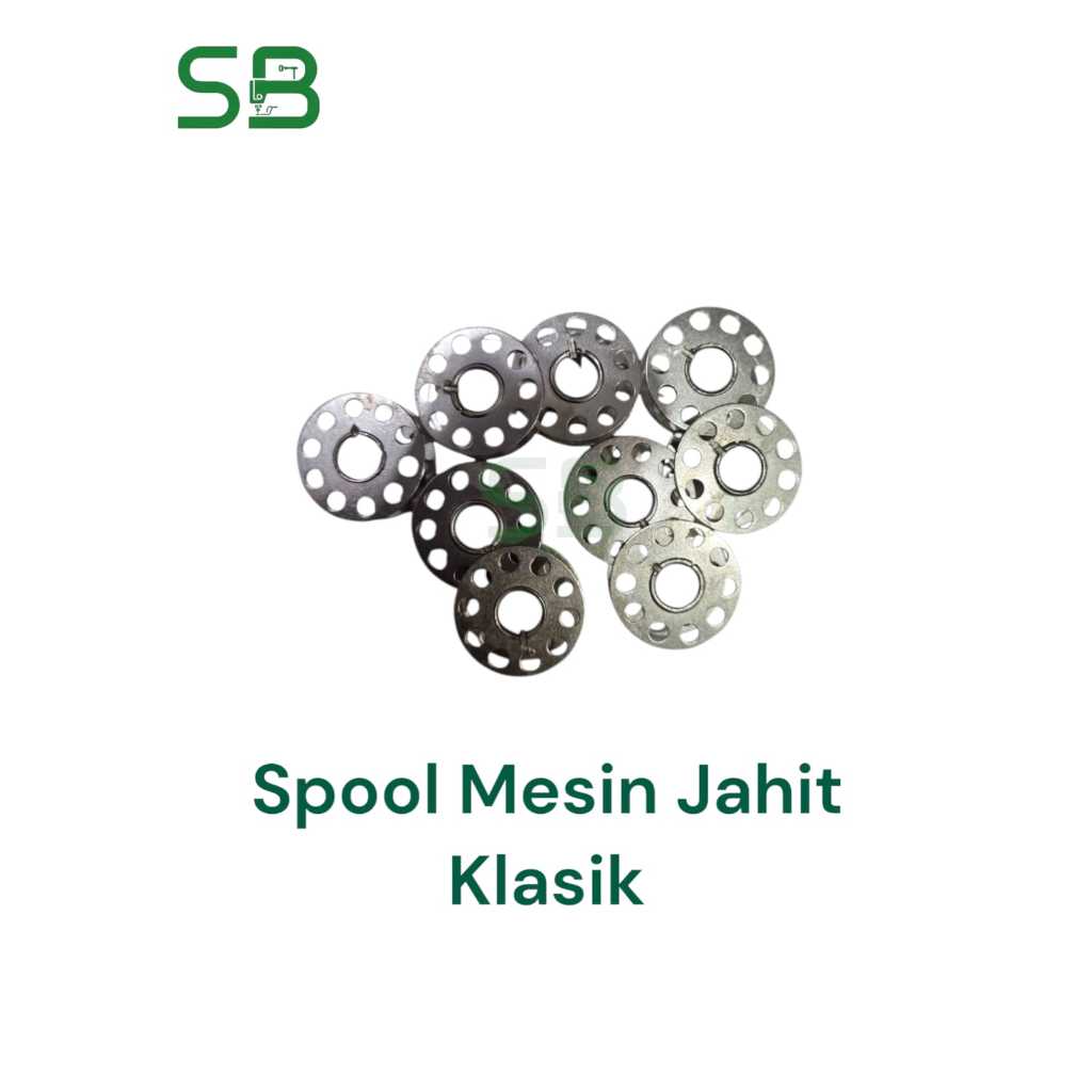 Spul Mesin Jahit Hitam Klasik Spool Bobbin Mesin Jahit Jadul Singer Butterfly Mesin Jahit Hitam