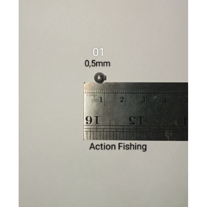 Timah pancing merica lada bulatPemberat dasaran No 01 Isi 50pcs