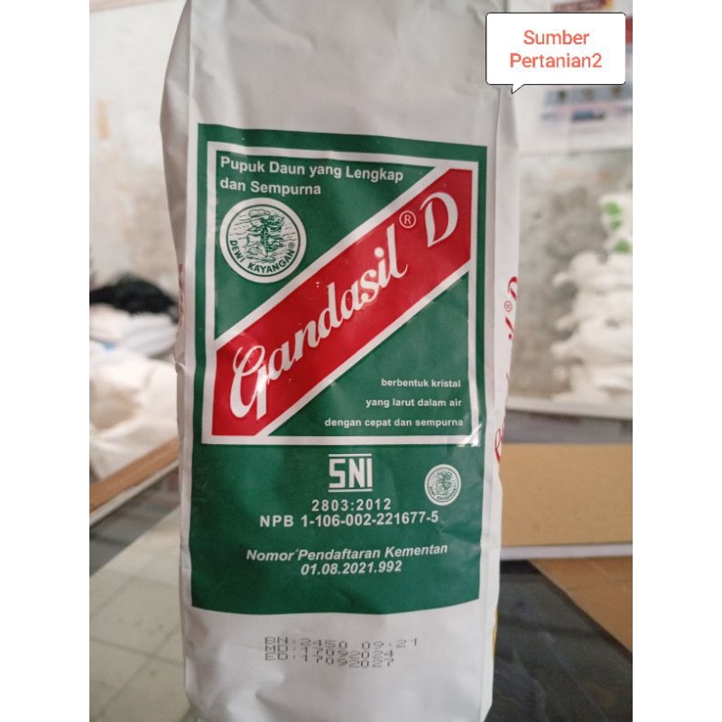 Pupuk Daun yang Lengkap GANDASIL D 500grm