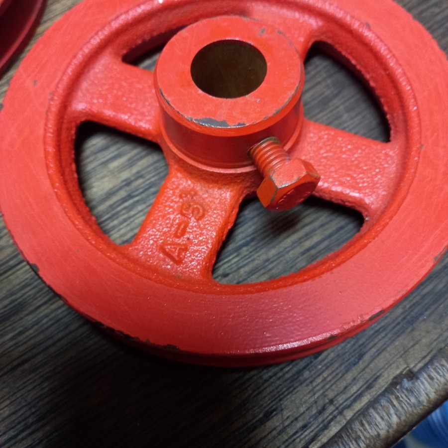 pulley pully A1 5" inch as 18 mm puli besi cor