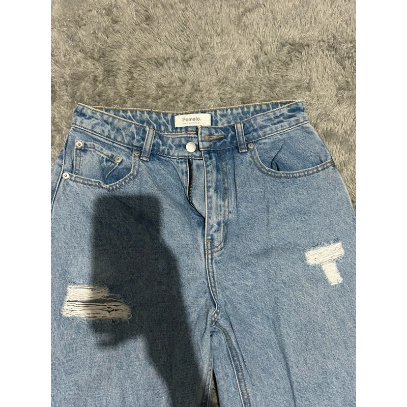 preloved pomelo wideleg jeans