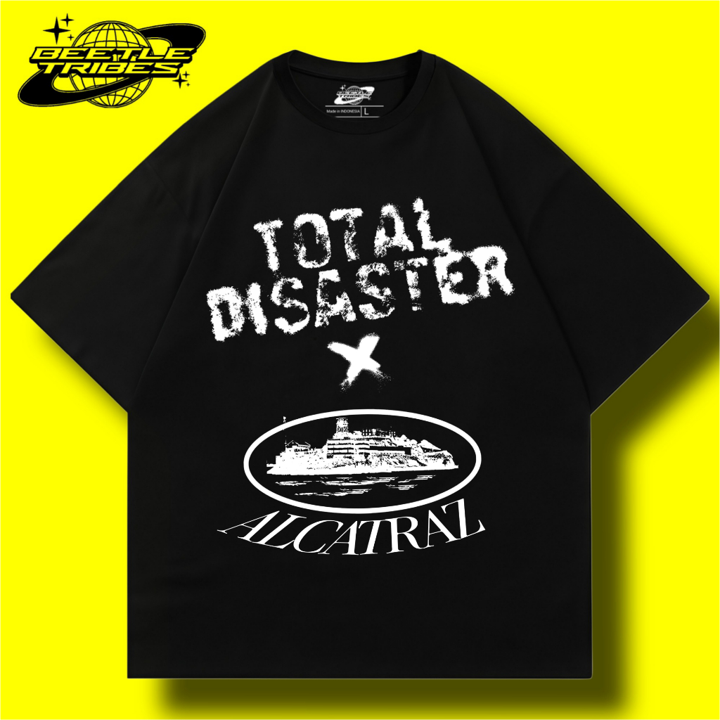 【GRUNGE】ALCATRAZ | T-SHIRT DISTRO  COWOK CEWEK COTTON COMBED 24S 100%  ADEM KATUN PREMIUM KAOS BASIC