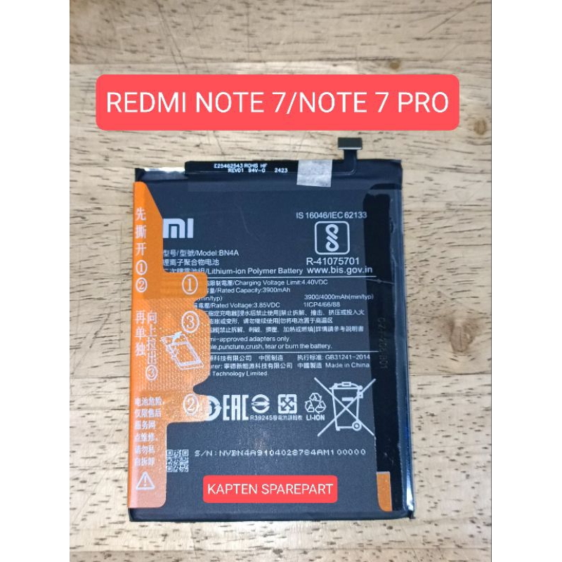 Baterai BN4A Redmi note 7/Note 7 Pro Battery