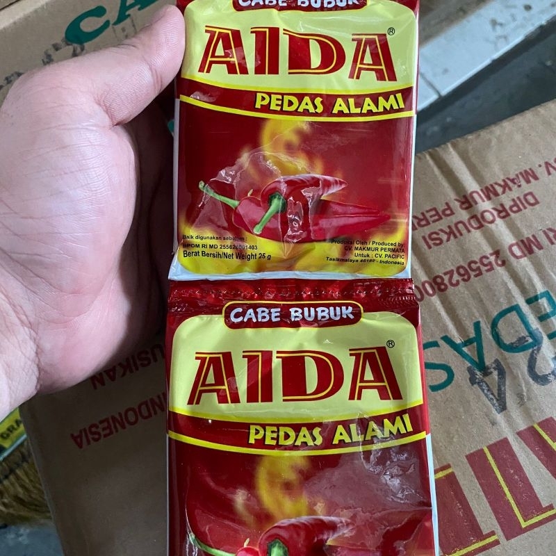 

aida cabe bubuk 25 gram rencengan isi 10 pcs