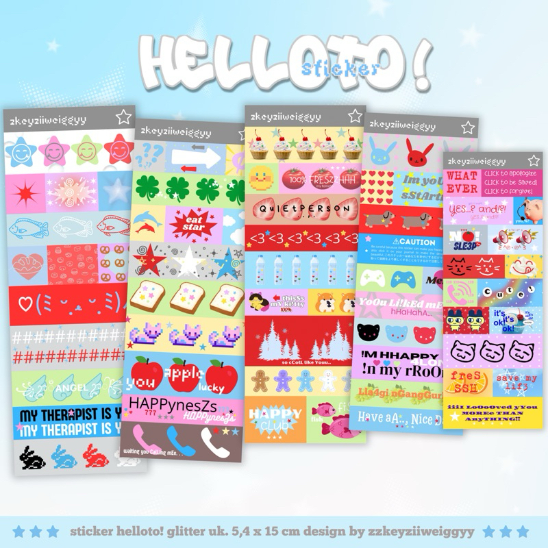 

HELLOTO! sticker glitter