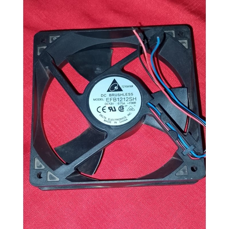 kipas 12x12cm 12V 0.75A T3 5cm bekas copotan