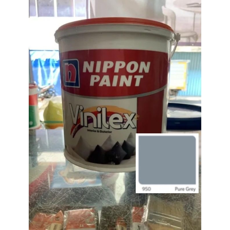 CAT TEMBOK VINILEX 950 PURE GREY / CAT NIPPON PAINT 5KG
