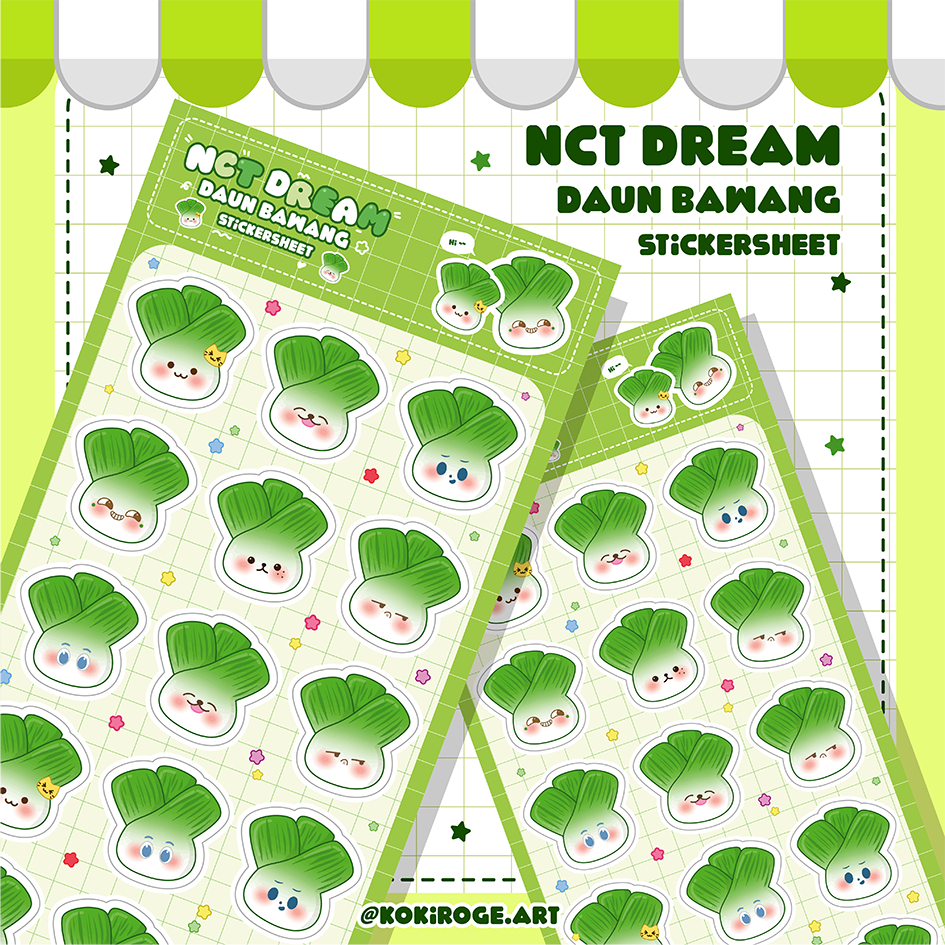 

DREAMIES DAUN BAWANG STICKERSHEET