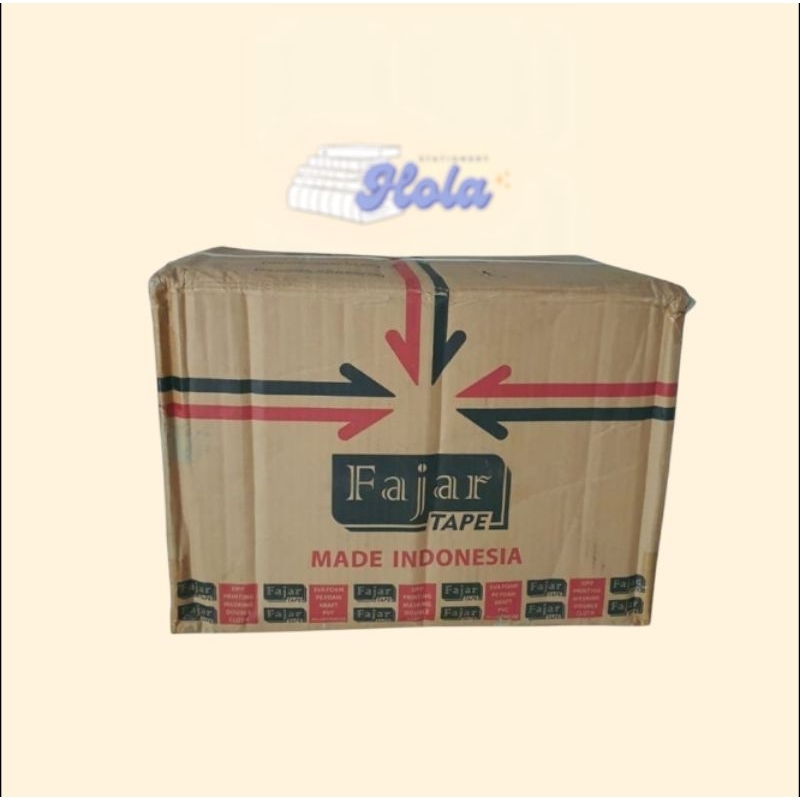 

(1 DUS ISI 72 PCS)Lakban bening/Lakban Bening Fajar tape 48mm x 90 yard 45 micron