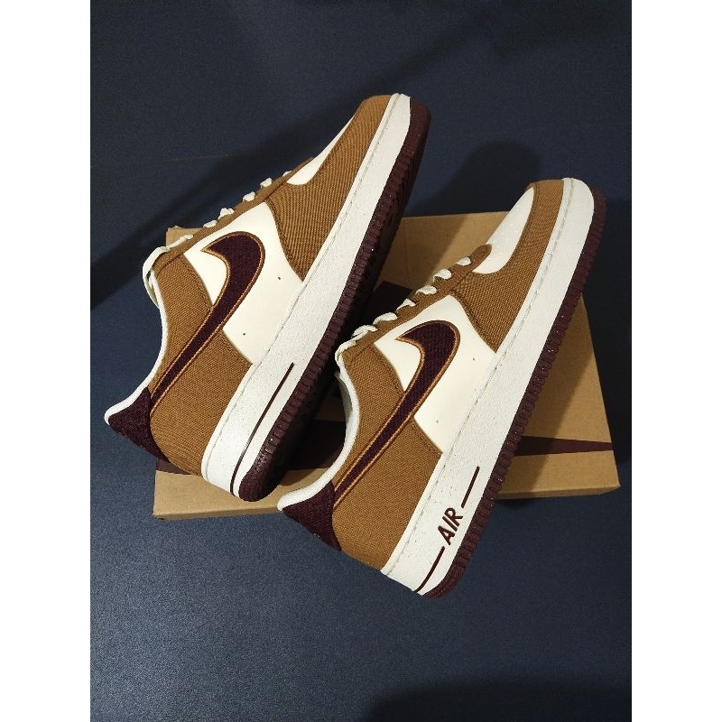 SEPATU PRIA TERBARU NIKE ORIGINAL SNEAKERS AIR FORCE 1 '07 LV8 TAN KEREN NYAMAN