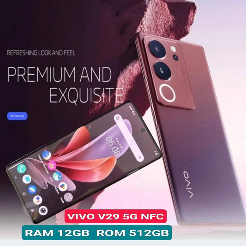 VIVO V29 5G NFC RAM 12GB ROM 512GB GARANSI RESMI