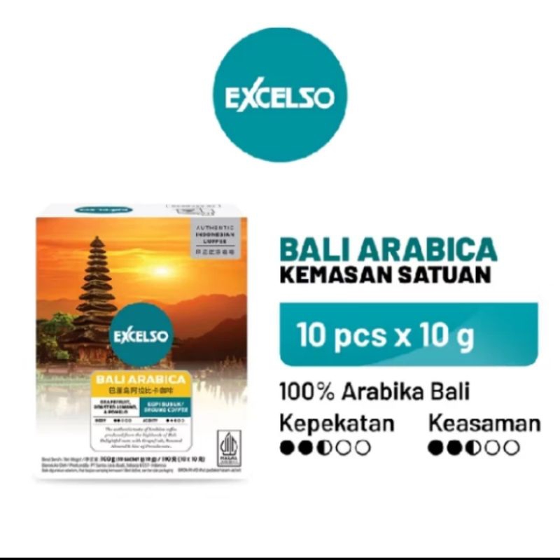 

EXCELSO KOPI BALI ARABICA SACHET 10X10GR