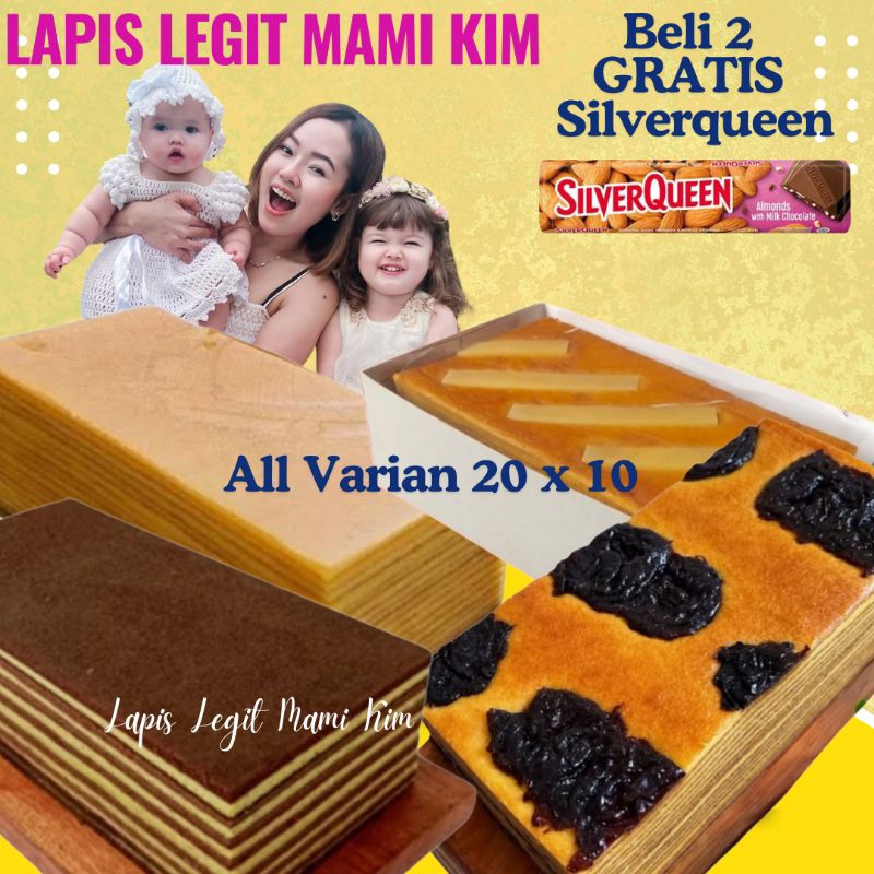 

BELI 2 GRATIS SILVERQUEEN Lapis Legit Mami Kim Premium Lembut & Legit