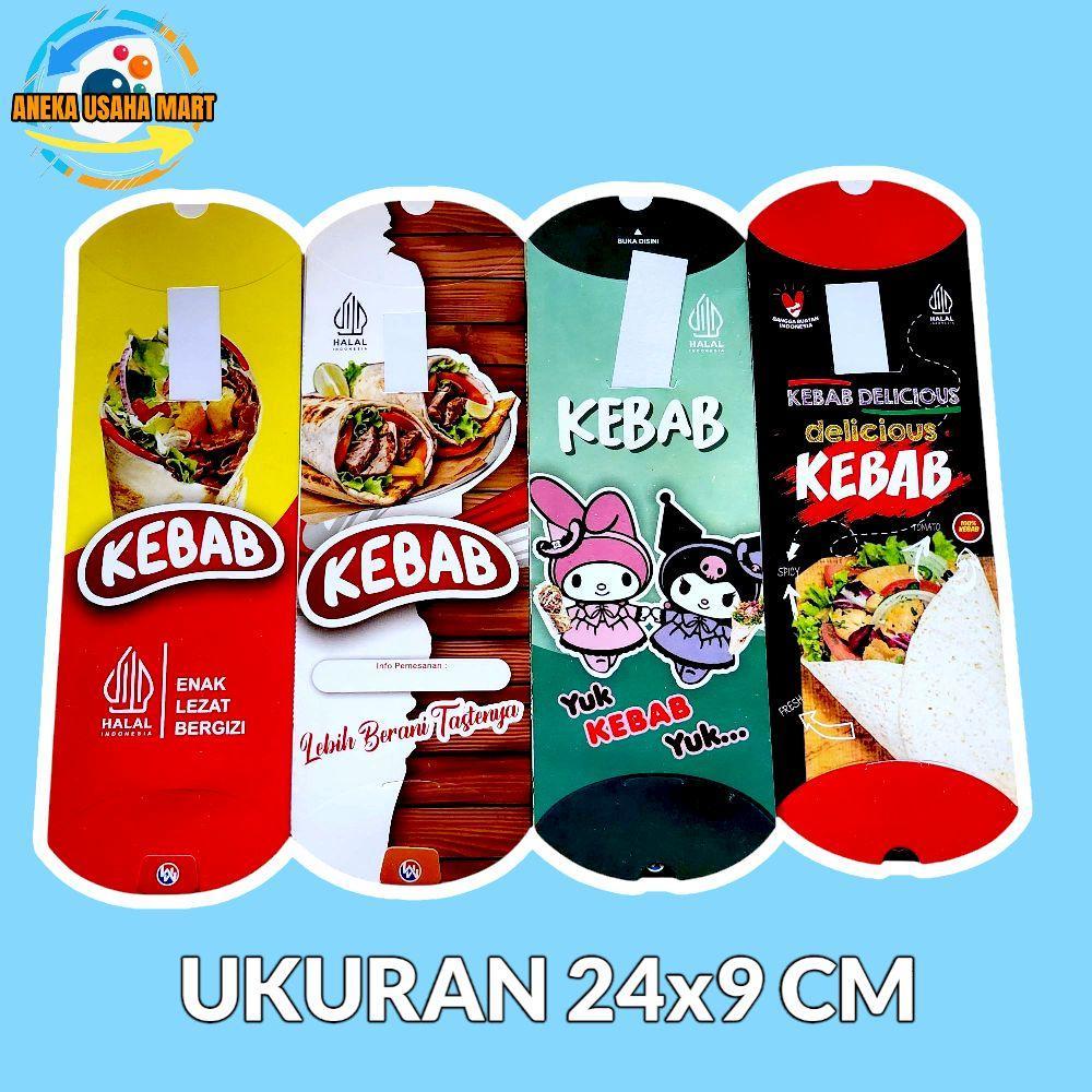 

PROMO 50 PCS DUS KEMASAN WADAH BUNGKUS KEBAB IVORY PUTIH MURAH