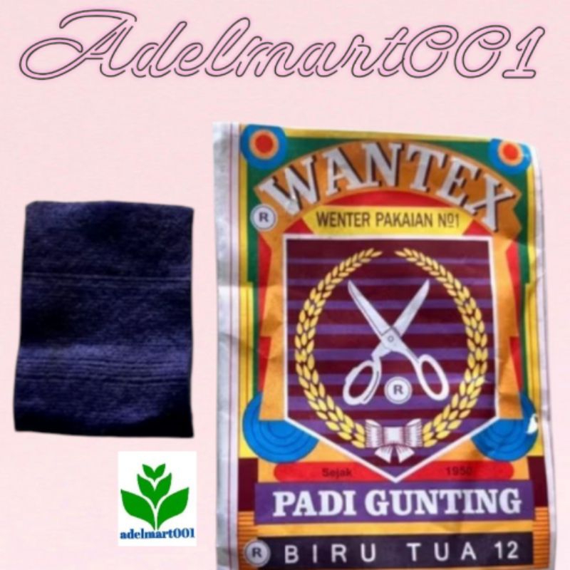 Wantex Wenter Warna Biru Tua Padi Gunting Pewarna Jeans Pakaian Tie Dye Kain Tidak Luntur