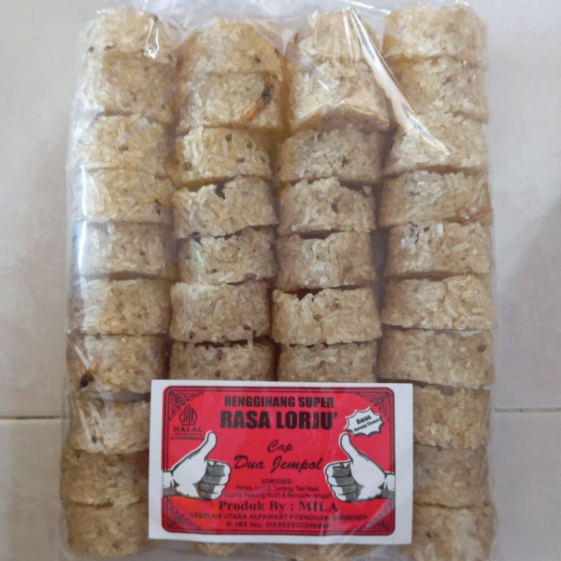 

RENGGINANG LORJUK ISI 40 CAP DUA JEMPOL BY MILA - OLEH OLEH MADURA - CEMILAN GURIH DAN RENYAH