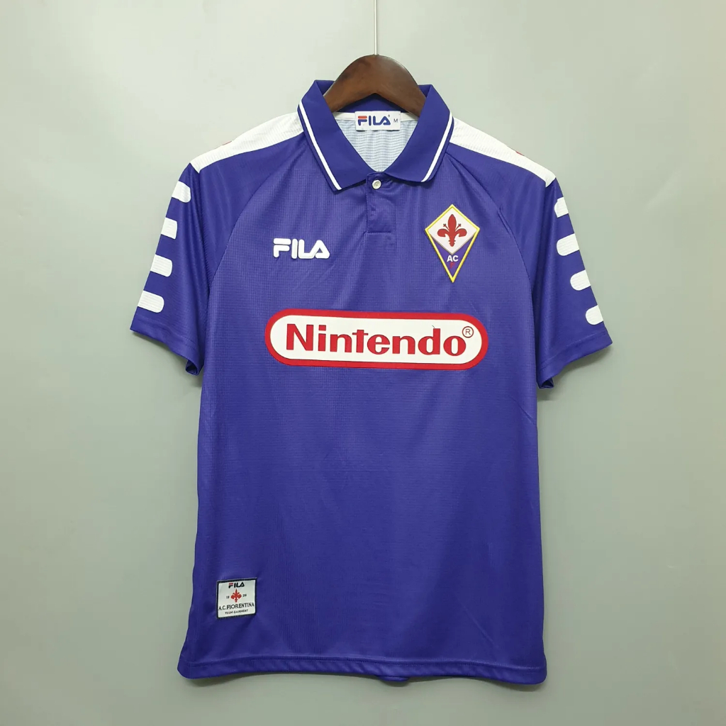 JERSEY BOLA RETRO FIORENTINA HOME 1998/1999 TOP QUALITY - JERSEY RETRO CLASSIC VINTAGE