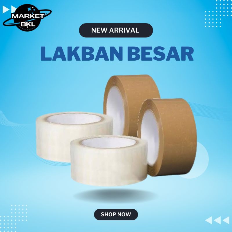 

Lakban Coklat 45mm × 300 Yard - Lakban Packing Kuat & Tebal