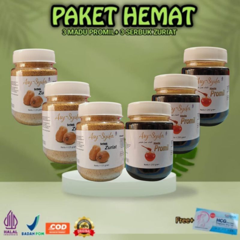 

COD TERLARIS PAKET HEMAT 3 BTOL SERBUK ZURIAT & 3 BOTOL MADU PROMIL ORIGINAL