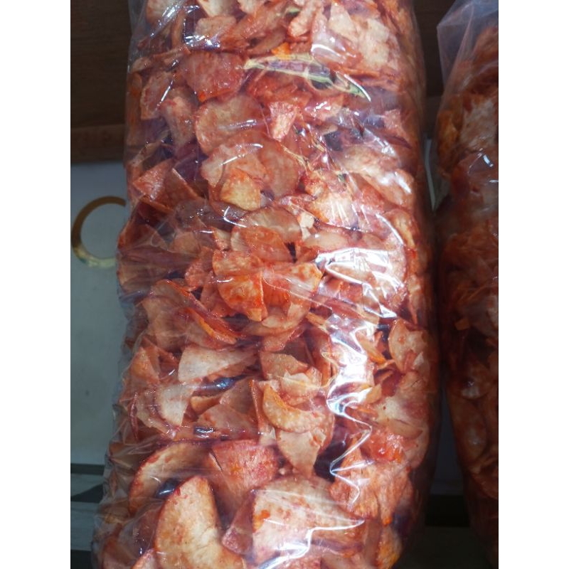 

Singkong pedas gurih rasa ny bikin nagih berat 200 gram