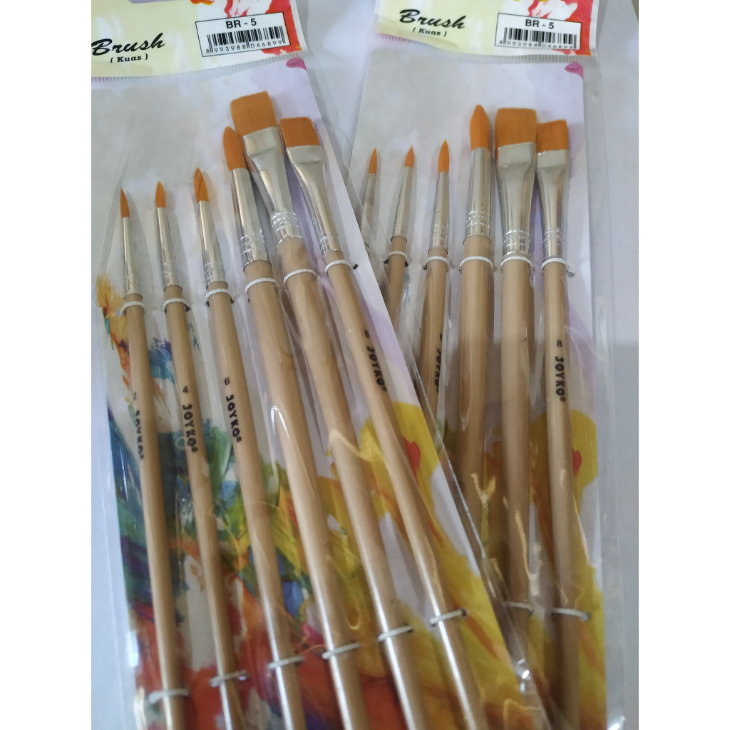 

Kuas Lukis JOYKO BR1 6Set/Kuas Cat Air/Brush JOYKO BR1/Kuas Set Lukis