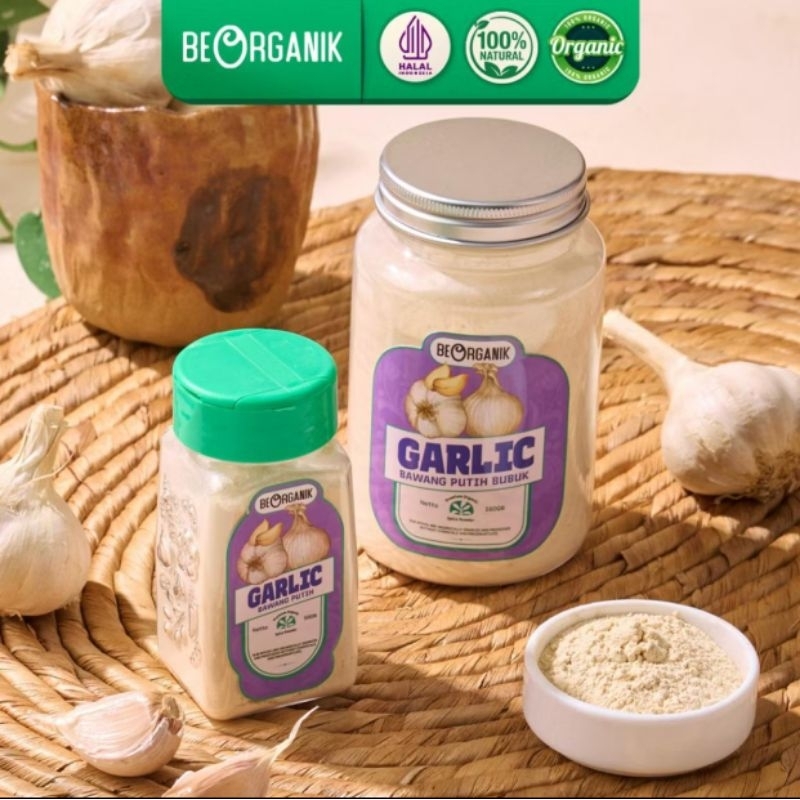

BEORGANIK GARLIC POWDER - BAWANG PUTIH BUBUK ASLI 50GR - BUMBU MASAK NON MSG