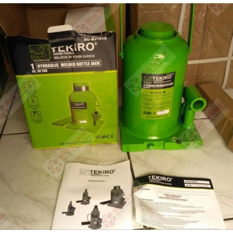 Dongkrak Botol-1 30 Ton Tekiro hydraulic welded bottle Jack
