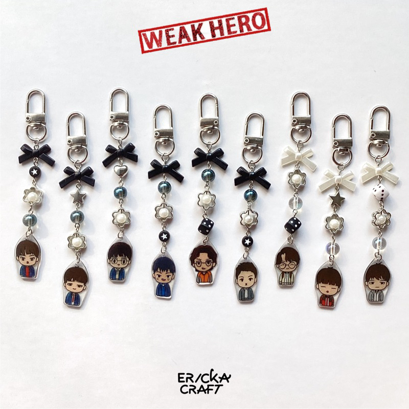 KEYCHAIN WEAK HERO CLASS 1 KDRAMA GANTUNGAN KUNCI KEYCHAIN BAG YEON SI EUN AHN SU HO OH BEOM SEOK WE